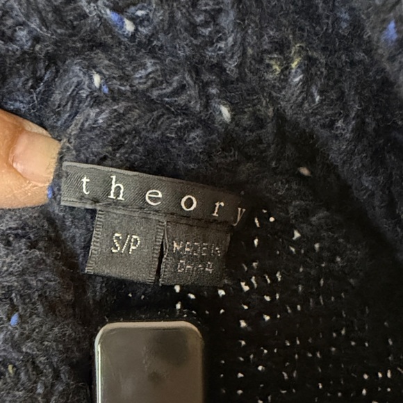 Theory Navy turtle Neck Sweater size S/P - Picture 2 of 8
